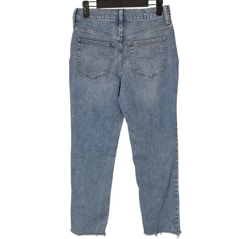 J. Crew Essential Straight Jean in‎ All-Day Stretch Marin Wash Size 25